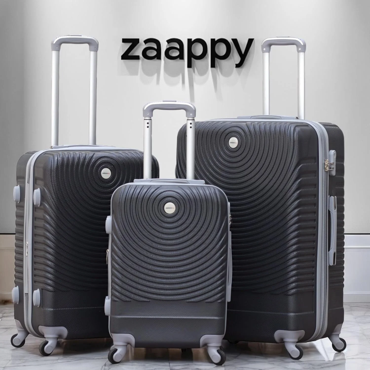 چمدان مشکی سخت پوسته قابل گسترش سایز ۲۴ اینچ (۲۰-۲۴ کیلوگرم) با چرخهای اسپینر روان و قفل ترکیبی ایمن چمدان مشکی سخت پوسته قابل گسترش سایز ۲۴ اینچ (۲۰-۲۴ کیلوگرم) با چرخهای اسپینر روان و قفل ترکیبی ایمن