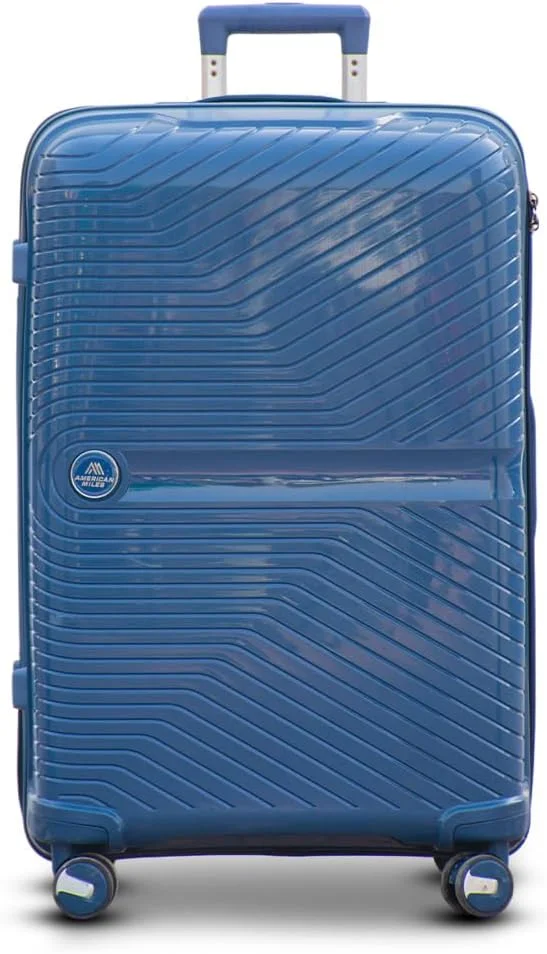 چمدان سخت ۲۸ اینچی (۳۰-۳۵ کیلوگرم) سبک وزن، بادوام، چرخ دار، نشکن، سرمه ای، قفل ایمن