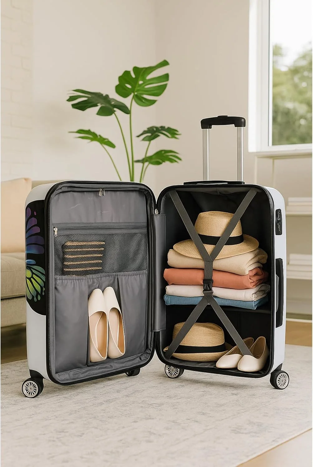 چمدان طرح پروانه مسافرتی چمدان طرح پروانه مسافرتی