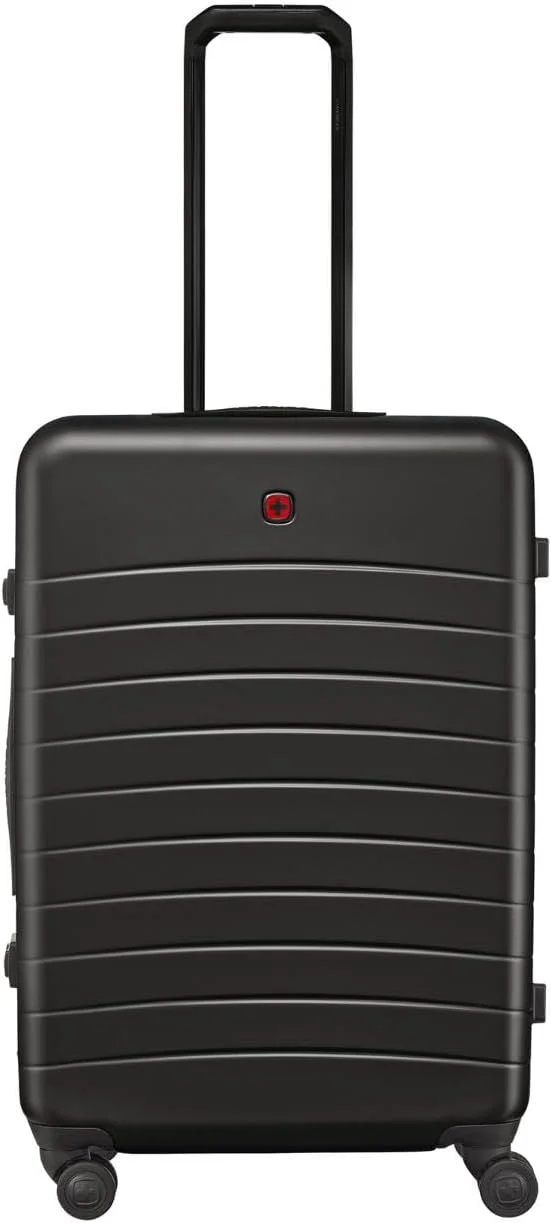 چمدان چرخدار سخت ونگر مدل Rayl PC سایز 70cm مناسب برای تحویل بار - مشکی - 653259