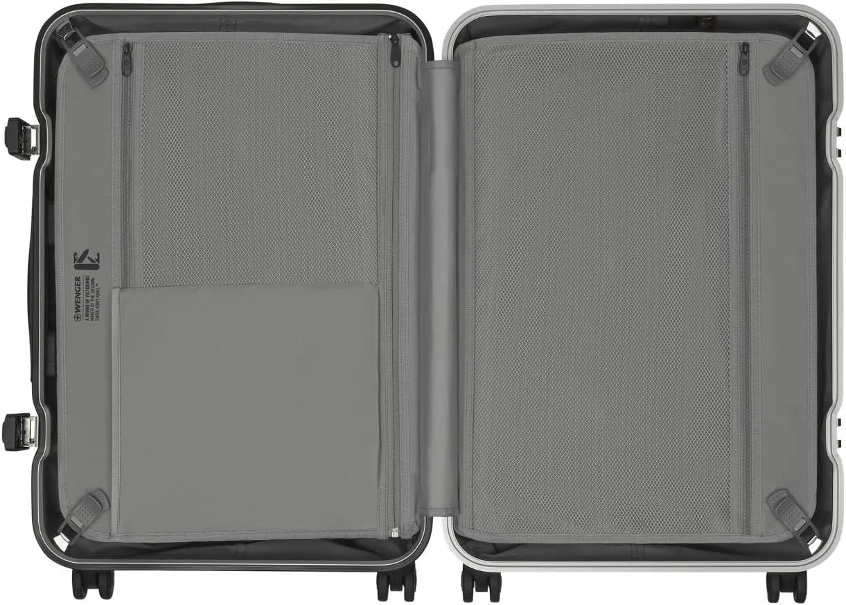 چمدان چرخدار سخت ونگر مدل Rayl PC سایز 70cm مناسب برای تحویل بار - مشکی - 653259