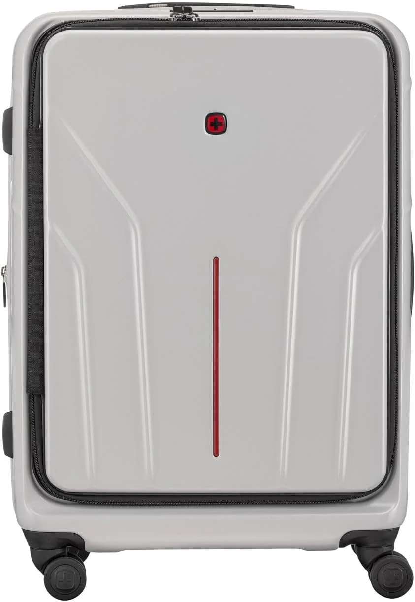 چمدان چرخدار سخت بدنه ونگر مدل Amplix با قابلیت افزایش حجم، سایز متوسط (69 سانتی متر)، نقره ای - 653327