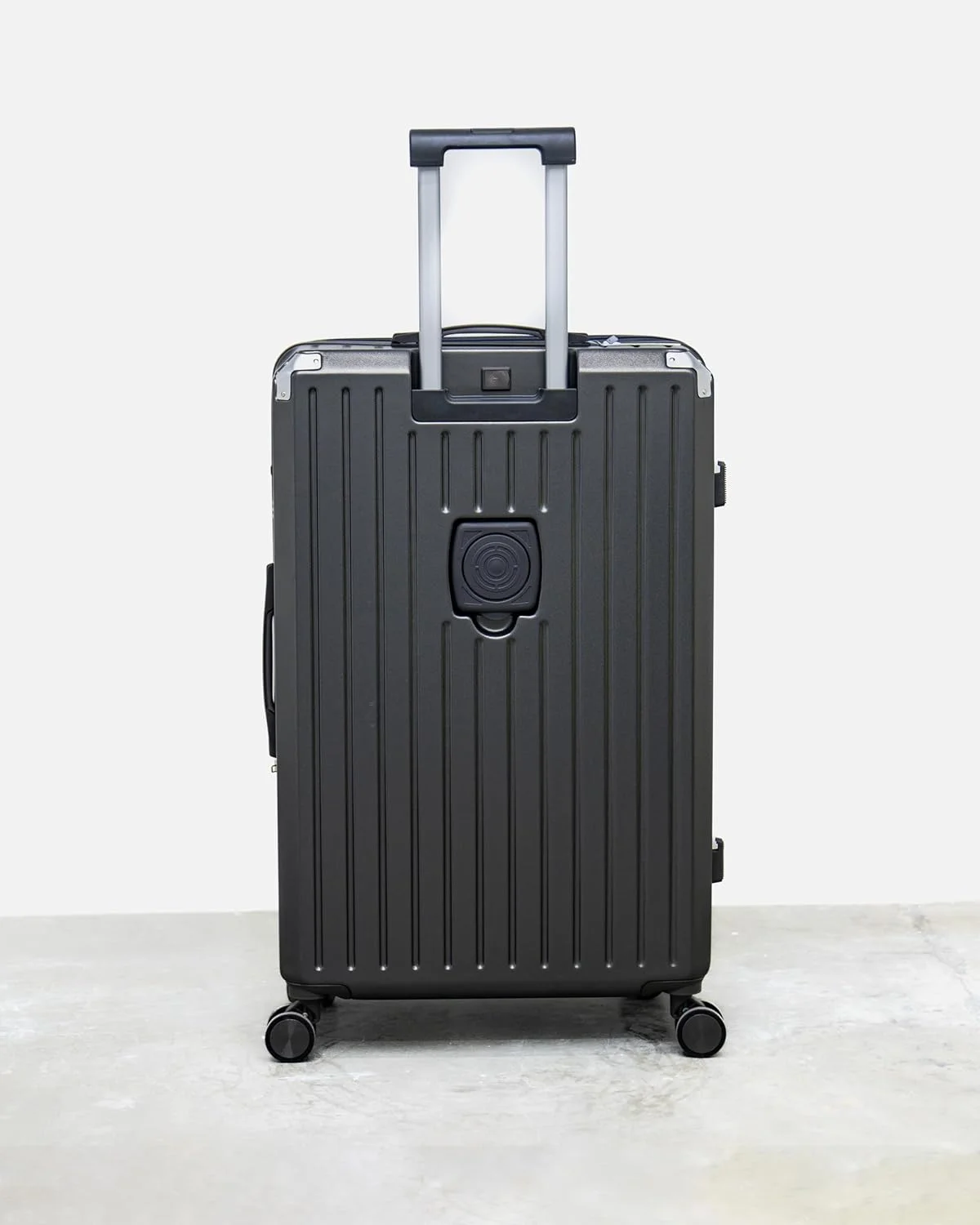 چمدان سخت پوسته 28 اینچی، جنس PC+ABS، چمدان بزرگ 78 سانتی‌متری، ظرفیت 110 لیتر، خاکستری، کیف مسافرتی سبک وزن با چرخ‌های دوبل