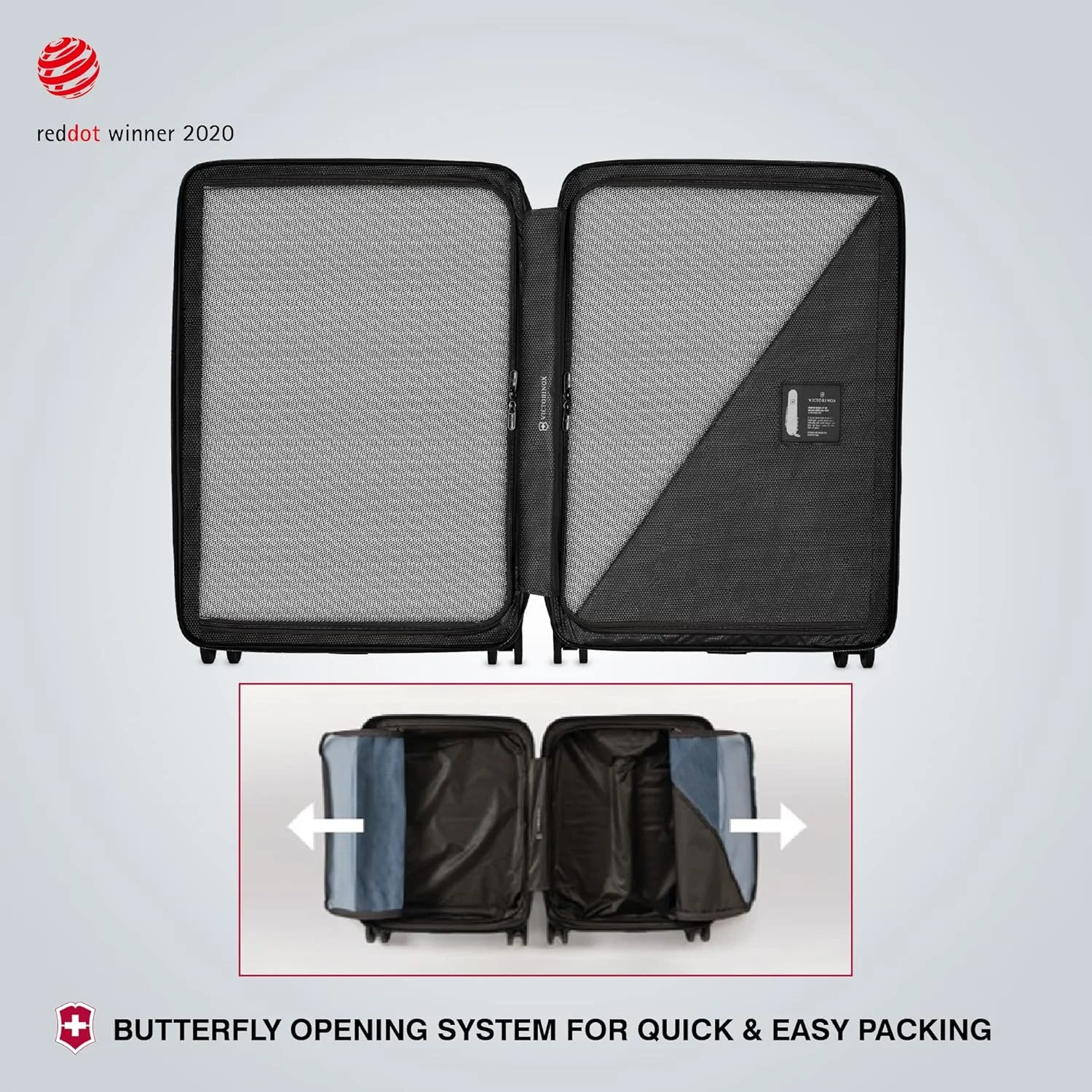 چمدان 4 چرخ ویکتورینوکس Airox - چمدان شامل قفل ترکیبی، چرخ های اسپینر و موارد دیگر