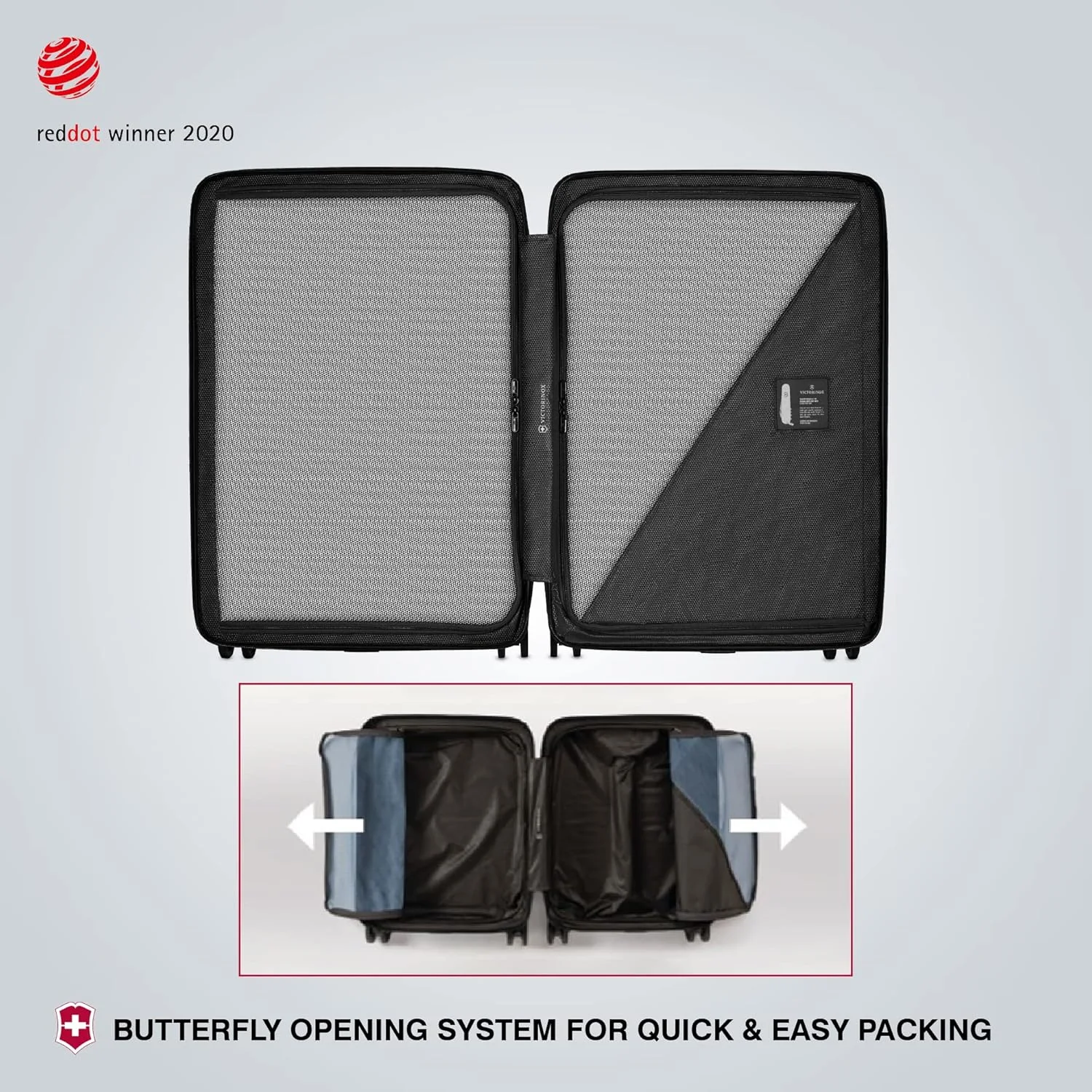 چمدان بزرگ سخت ویکتورینوکس Airox، مشکی، Airox