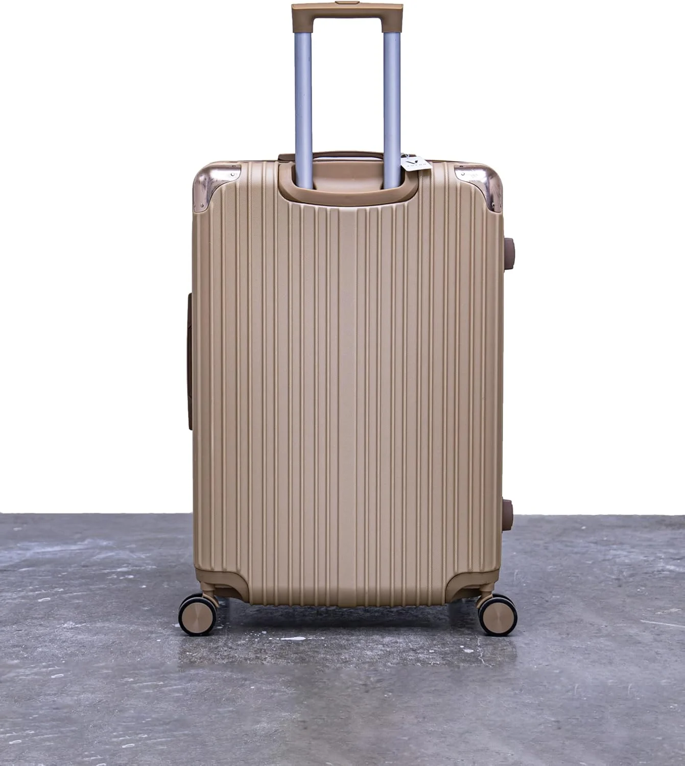 چمدان چرخشی سخت - سایز 28 اینچ (74 سانتی متر)، جنس: ABS، رزگلد
