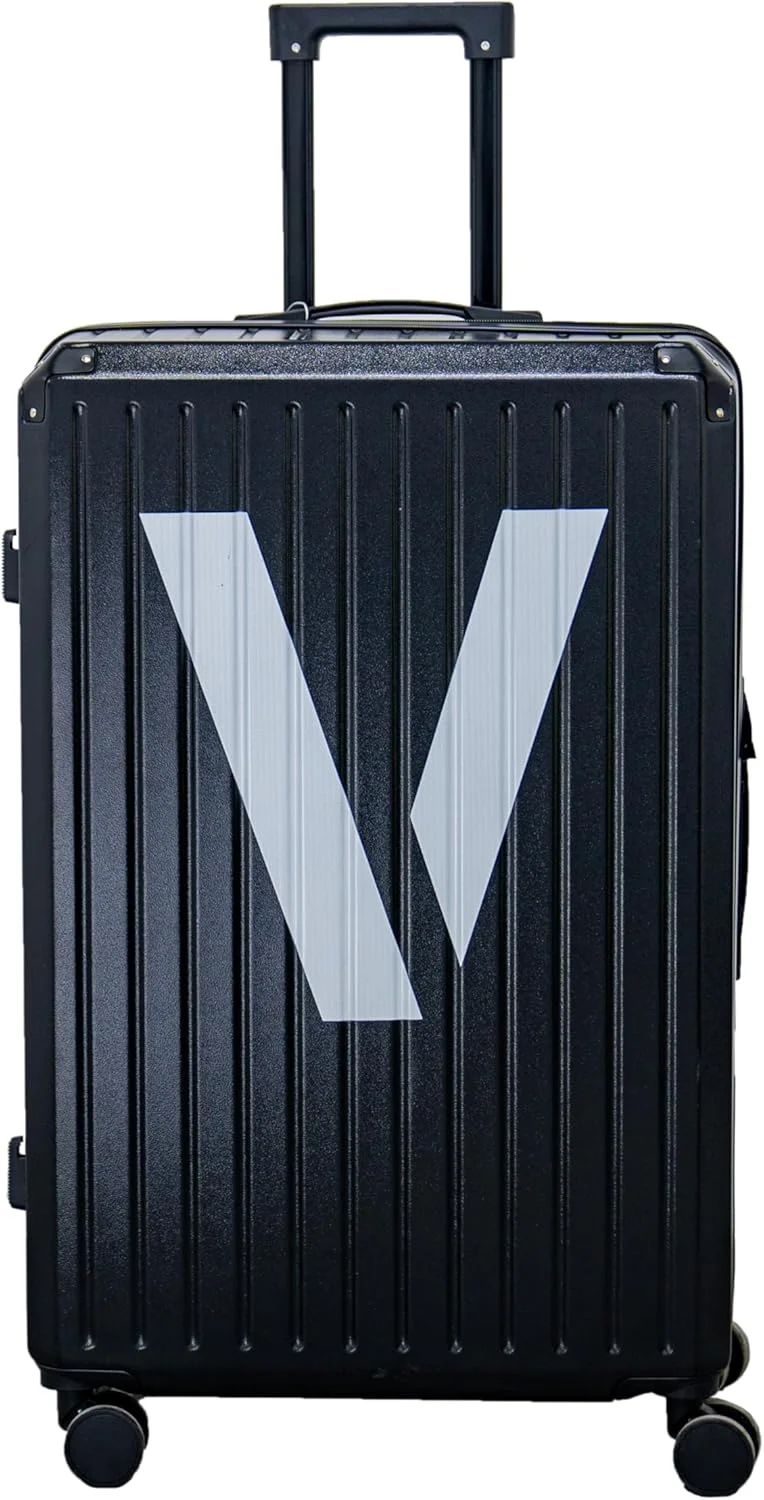 چمدان سبک وزن با بدنه سخت 78 سانتی متر (110 لیتر) | جنس: PC+ABS، چمدان بزرگ با بدنه سخت برای مسافرت، مشکی