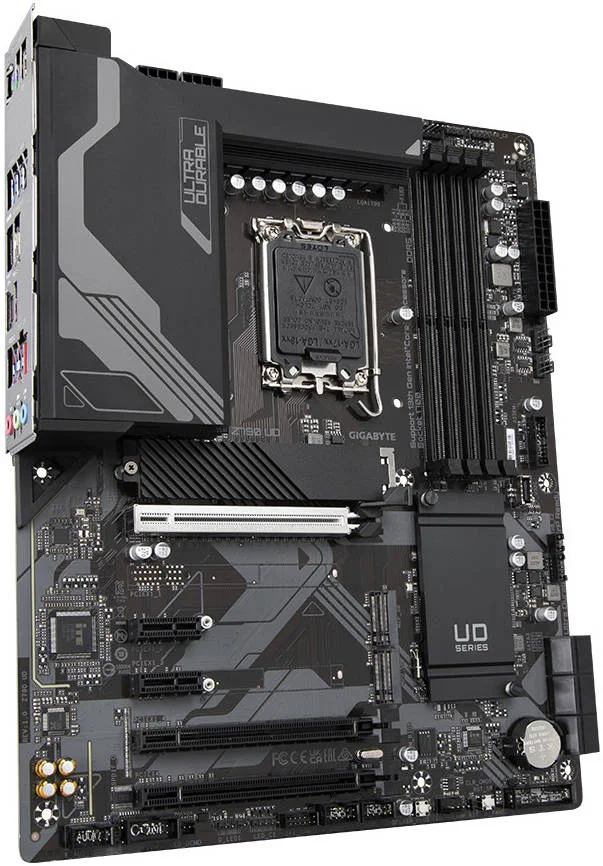 مادربرد GIGABYTE Z790 UD rev. 1.0 LGA1700 ATX، چیپست Intel Z790، 4 اسلات DDR5 DIMM، حداکثر حافظه 128 گیگابایت، LAN 2.5GbE، 1 اسلات PCI E 5.0 x16، 1 پورت HDMI1، 1 پورت DP، 1 اسلات M.2، USB-C 3.2/USB 2.0 | Z790-UD