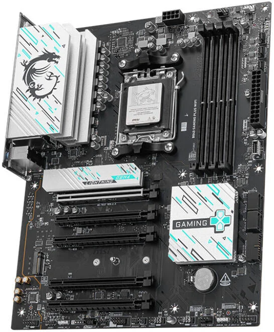 مادربرد MSI B840 Gaming Plus WiFi AM5 ATX، چیپست AMD B840، 4 اسلات DDR5 UDIMM، حداکثر حافظه 256 گیگابایت، 5 اسلات PCIe x16، 2 اسلات M.2، اتصال WiFi و BT | 911-7E57-002 مادربرد MSI B840 Gaming Plus WiFi AM5 ATX، چیپست AMD B840، 4 اسلات DDR5 UDIMM، حداکثر حافظه 256 گیگابایت، 5 اسلات PCIe x16، 2 اسلات M.2، اتصال WiFi و BT | 911-7E57-002