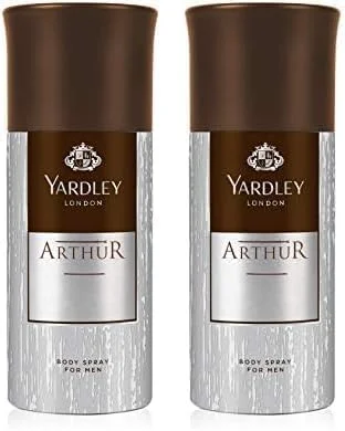 اسپری بدن مردانه یاردلی لندن آرتور - 150 میلی لیتر رایحه کلاسیک معطر با طراوت، عطر رسمی، ماندگاری طولانی و محافظت از بو (بسته 2 عددی)