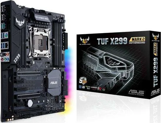Asus TUF X299 Mark 2 ATX Motherboard (LGA 2066, Intel X299, DDR4, SATA 6Gb/s USB 3.1, Dual M.2) | 90MB0UB0-M0EAY0