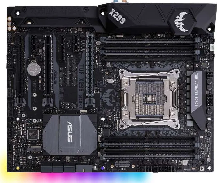 Asus TUF X299 Mark 2 ATX Motherboard (LGA 2066, Intel X299, DDR4, SATA 6Gb/s USB 3.1, Dual M.2) | 90MB0UB0-M0EAY0
