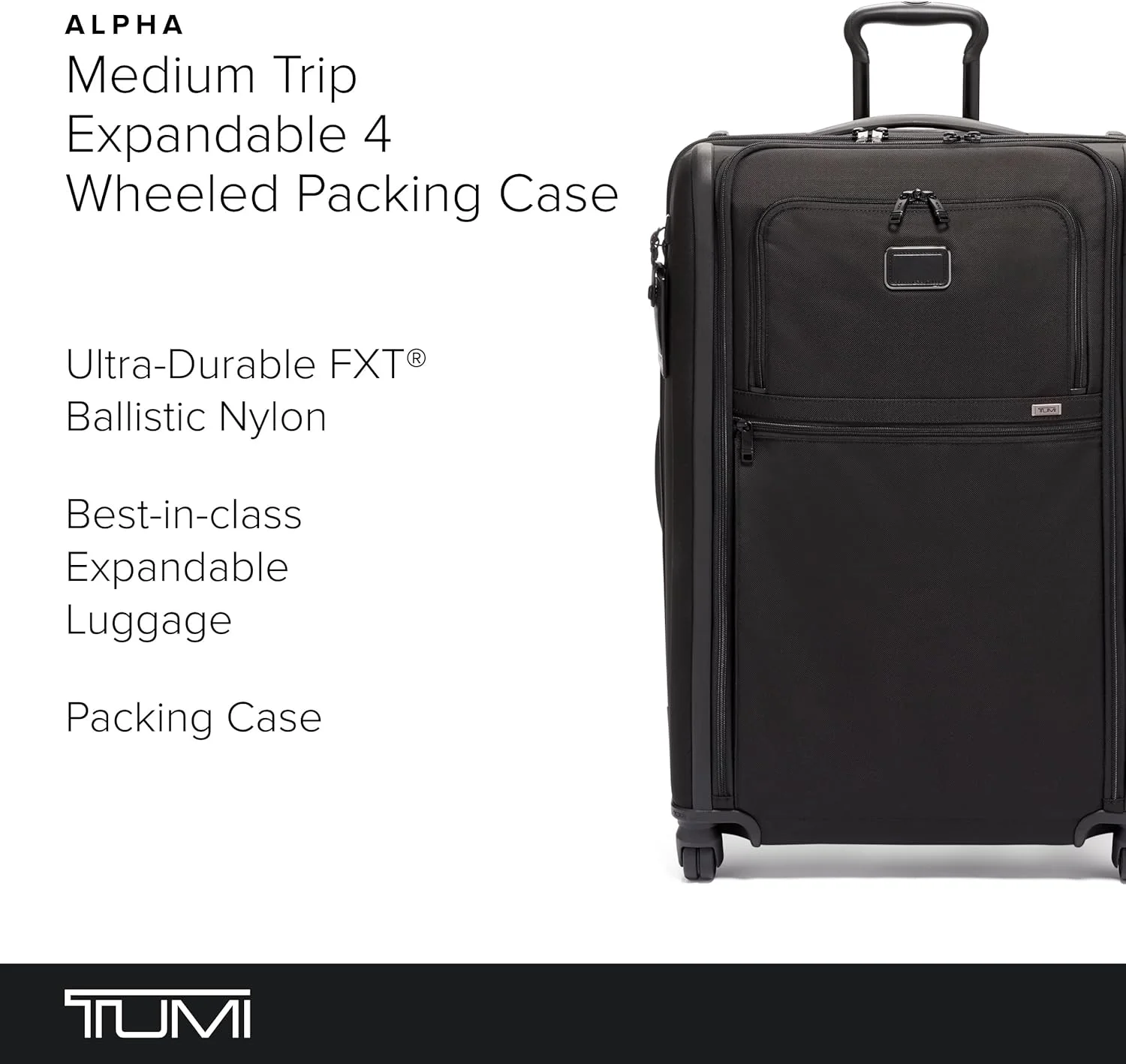 چمدان مسافرتی متوسط چهار چرخ تومی آلفا 2