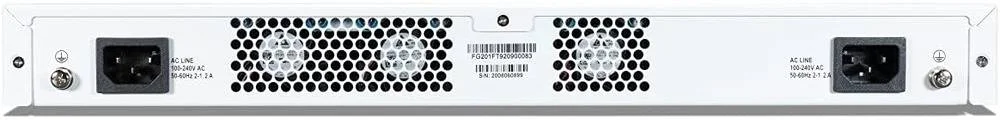 فایروال رک مونت 1U Fortinet FortiGate-201F، رمزگذاری AES (256 بیتی)، دارای 8 پورت SFP و 4 پورت SFP+، دارای 17 پورت RJ-45، محافظت یکپارچه در برابر تهدیدات FortiGuard (UTP)، قابل نصب در رک، سفید | FG-201F-BDL-950-12