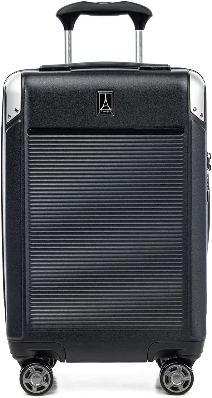 چمدان چرخشی بزرگ و سخت Travelpro Platinum Elite با قابلیت افزایش فضا و قفل TSA، بدنه سخت پلی کربنات