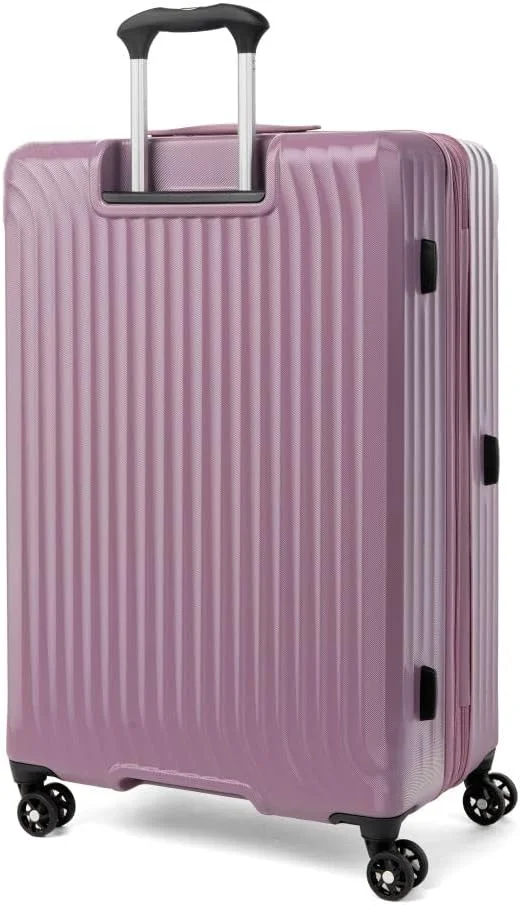 چمدان چرخشی بزرگ و جادار Travelpro Maxlite Air Hardside، صورتی ارکیده بنفش، سایز بزرگ 28 اینچ، چمدان جادار Maxlite Air Hardside، 8 چرخ چرخشی، پلی کربنات سبک وزن
