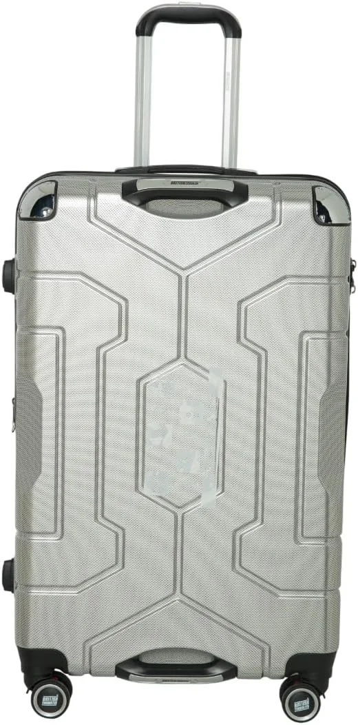 چمدان کابین ۲۰ اینچی | چمدان سخت ABS با لایه قابل افزایش | چمدان سبک وزن با چرخ های اسپینر ۳۶۰ درجه و دسته تلسکوپی - (خاکستری روشن)