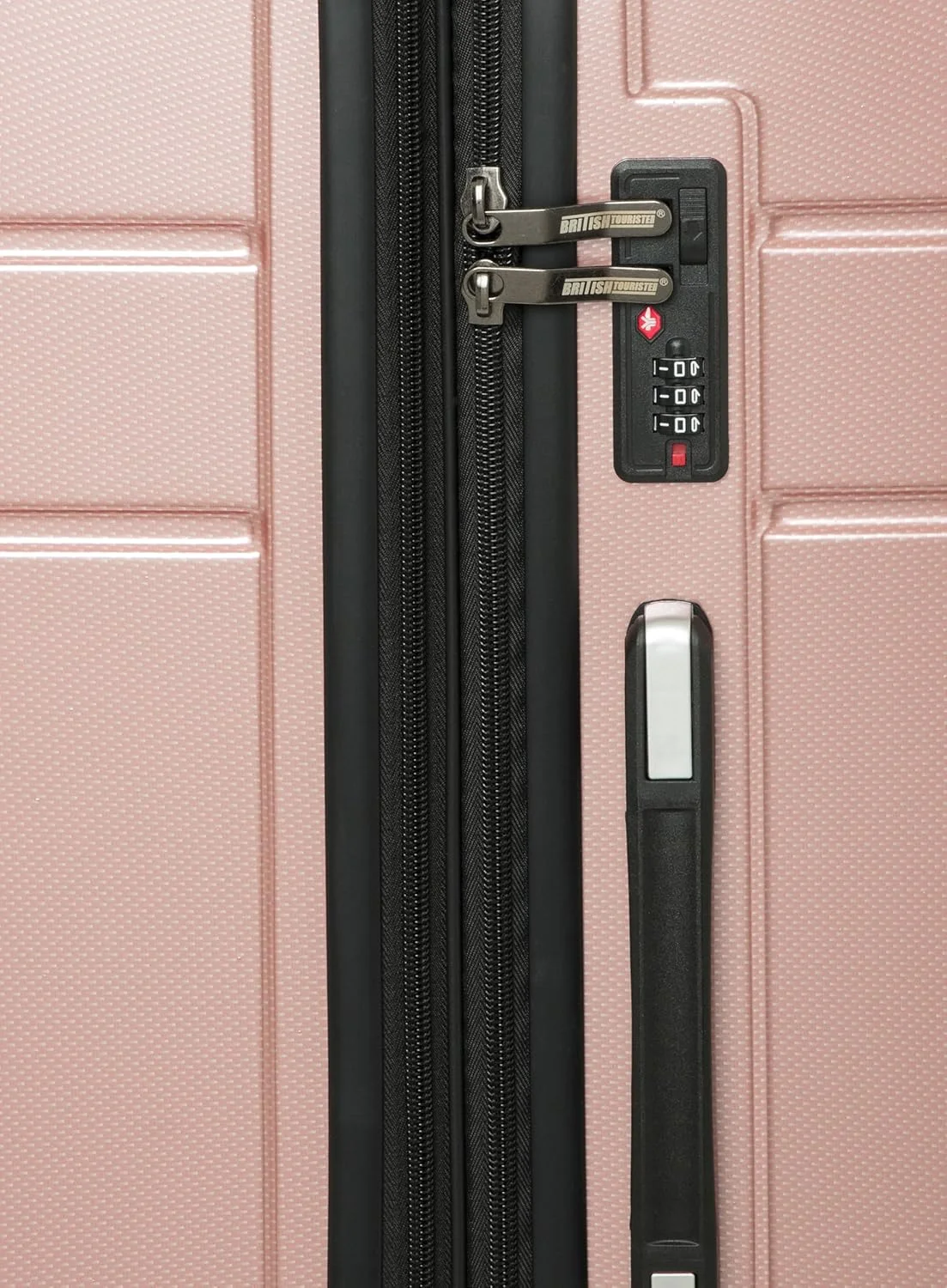 چمدان کابین ۲۰ اینچی | چمدان سخت ABS با لایه قابل افزایش | چمدان سبک وزن با چرخ های اسپینر ۳۶۰ درجه و دسته تلسکوپی - (رزگلد)