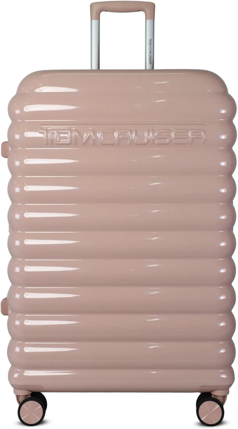 چمدان سخت توم‌کروزِر مدل Cloud سایز ۲۴ اینچ – صورتی، ABS/PC بادوام، زیپ ضد سرقت، مانورپذیری روان