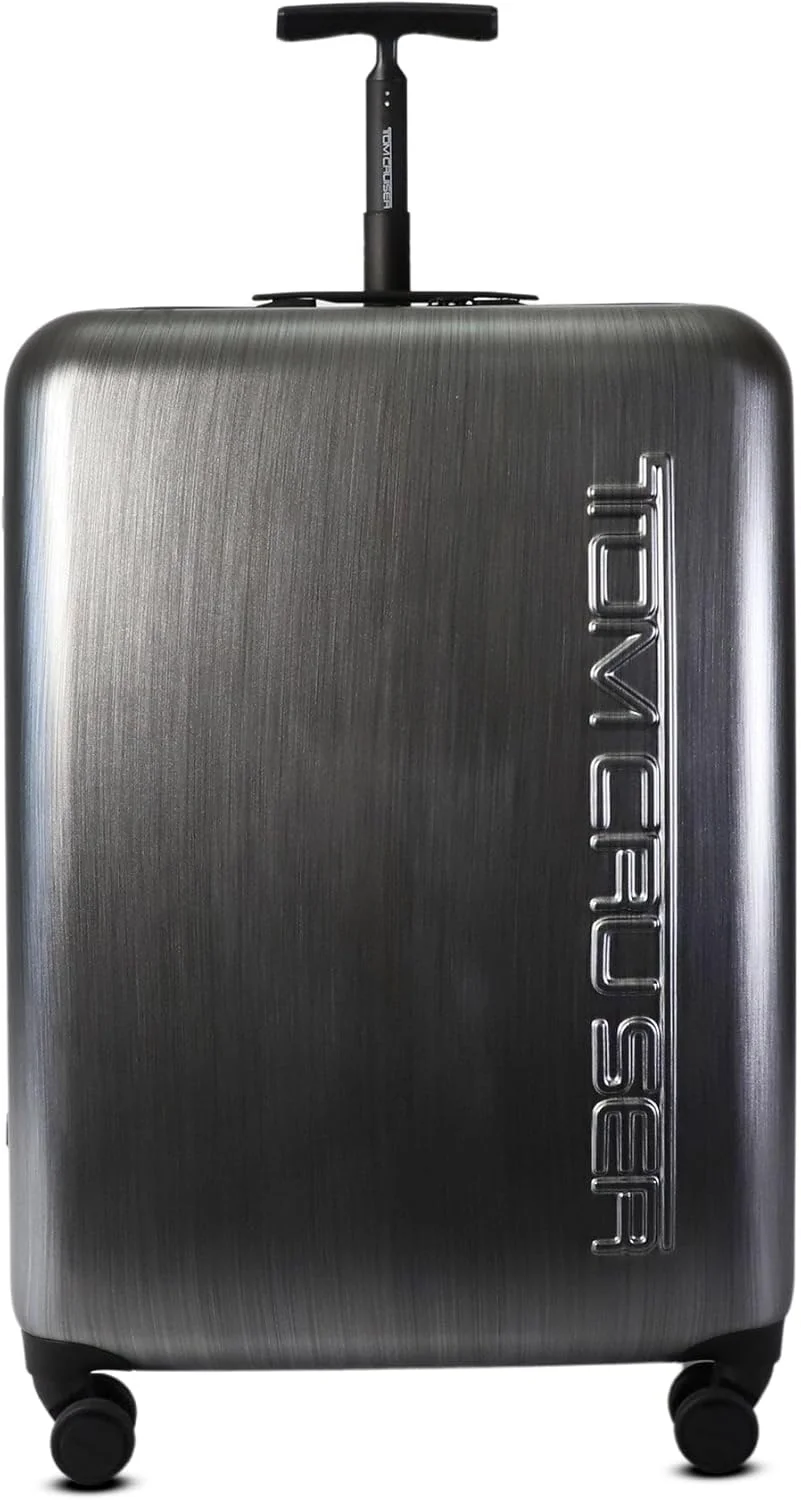چمدان چرخ دار سخت توم کروزر مدل Space سایز 24 اینچ – خاکستری، ABS+PC، قفل TSA، چرخ های بی صدا