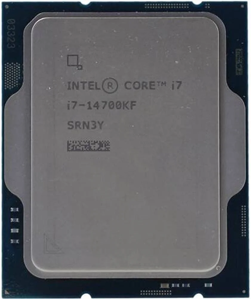 پردازنده نسل چهاردهم اینتل Core i7-14700KF با فرکانس 3.4 گیگاهرتز، 20 هسته و سوکت LGA 1700، دارای 20 هسته و 28 رشته، 30 مگابایت حافظه کش، حداکثر فرکانس توربو 5.6 گیگاهرتز، دو کاناله DDR5-5600 / حداکثر حافظه 192 گیگابایت | CM8071504820722-Tray
