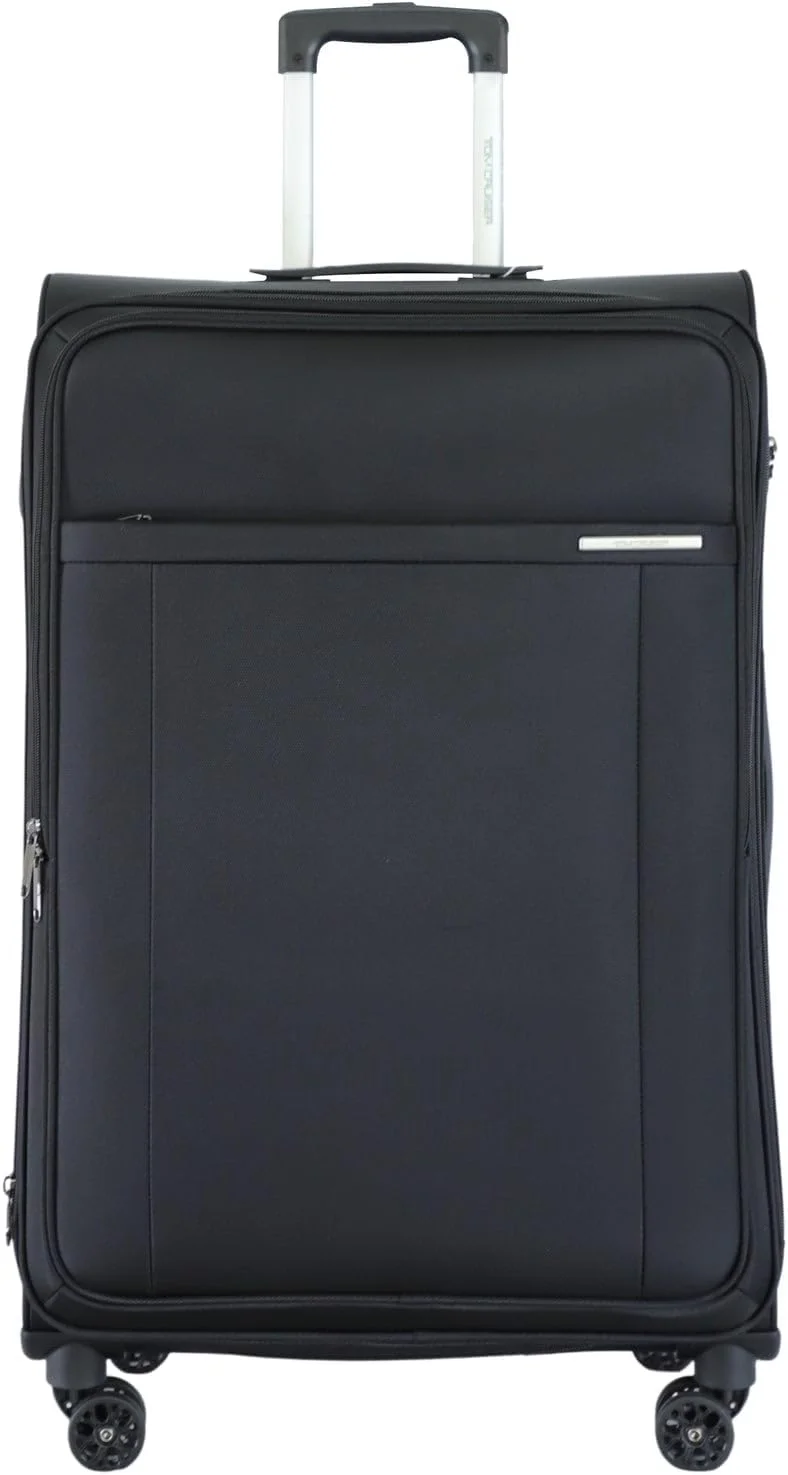 چمدان چرخدار نرم 24 اینچی Tomcruiser Atlas – خاکی، نایلون بادوام 680D، زیپ ضد سرقت، حرکت روان