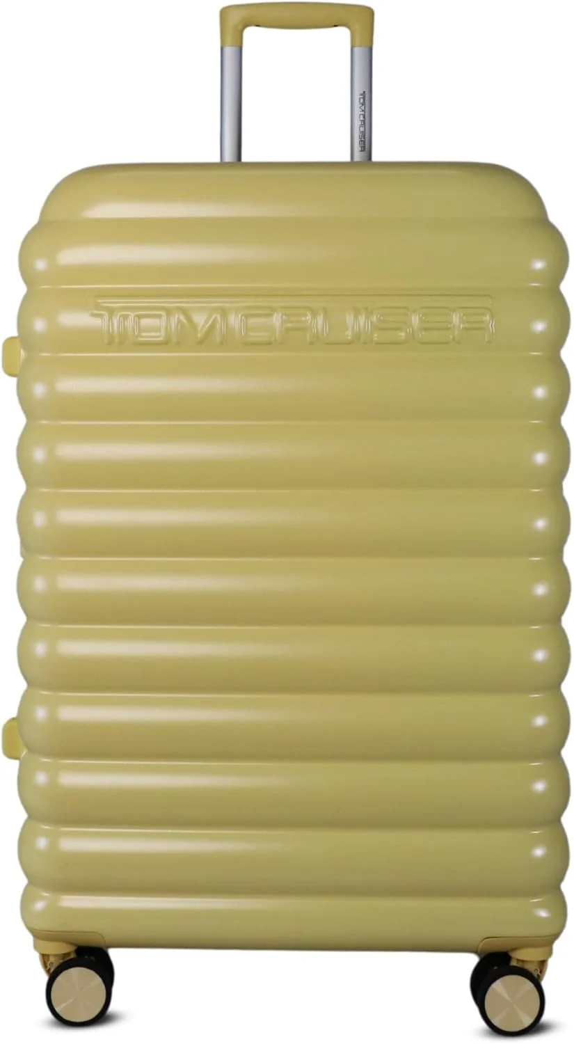 ترولی سخت ۲۰ اینچی Tomcruiser Cloud – زرد، ABS/PC بادوام، قفل TSA، چرخ‌های اسپینر بی‌صدا