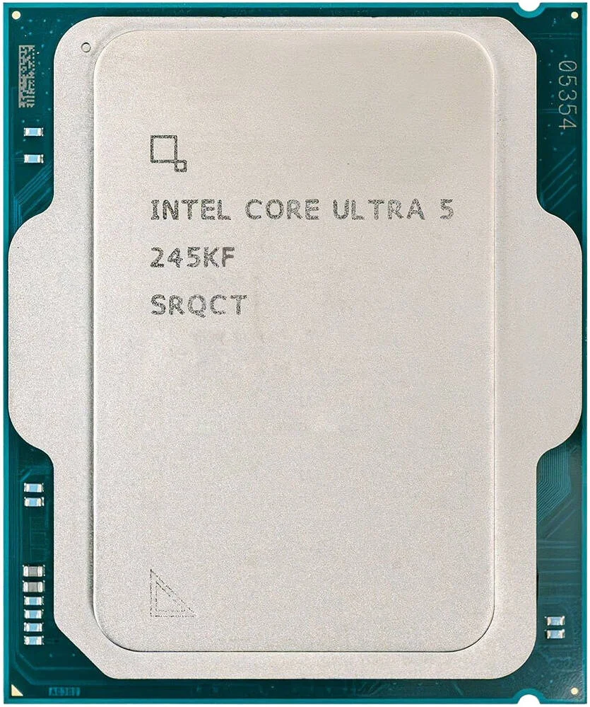 پردازنده اینتل Core Ultra 5 245KF با فرکانس 4.2 گیگاهرتز، سوکت LGA 1851، دارای 14 هسته و 14 رشته، 26 مگابایت حافظه کش، حداکثر فرکانس توربو 5.2 گیگاهرتز، حافظه دو کاناله DDR5، حداکثر اندازه حافظه 192 گیگابایت، Tray | AT8076806414