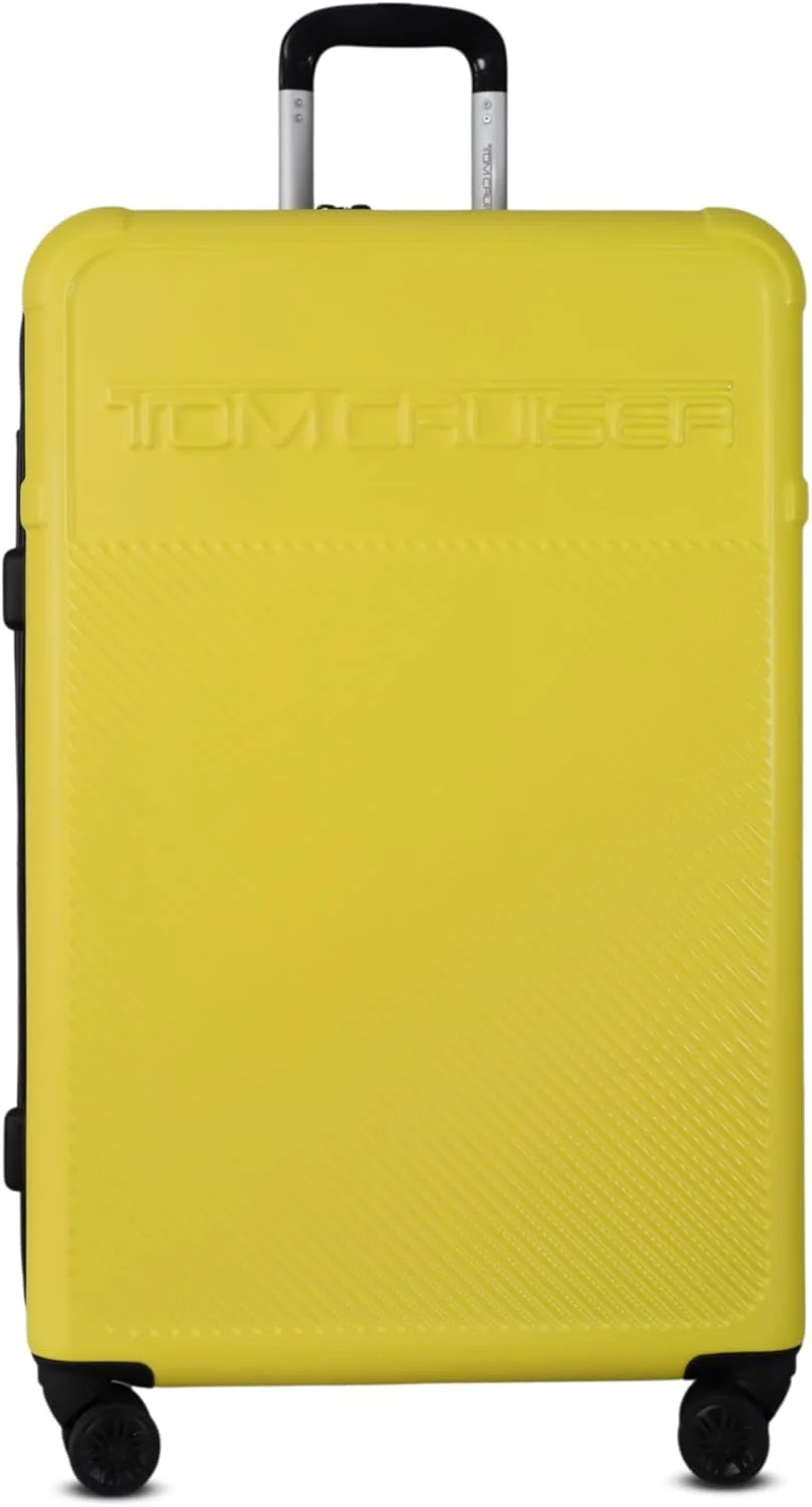 چمدان چرخدار سخت 28 اینچی مدل Story زرد – چمدان بادوام ABS+PC، چمدان مسافرتی سبک وزن با چرخ های اسپینر بی صدا