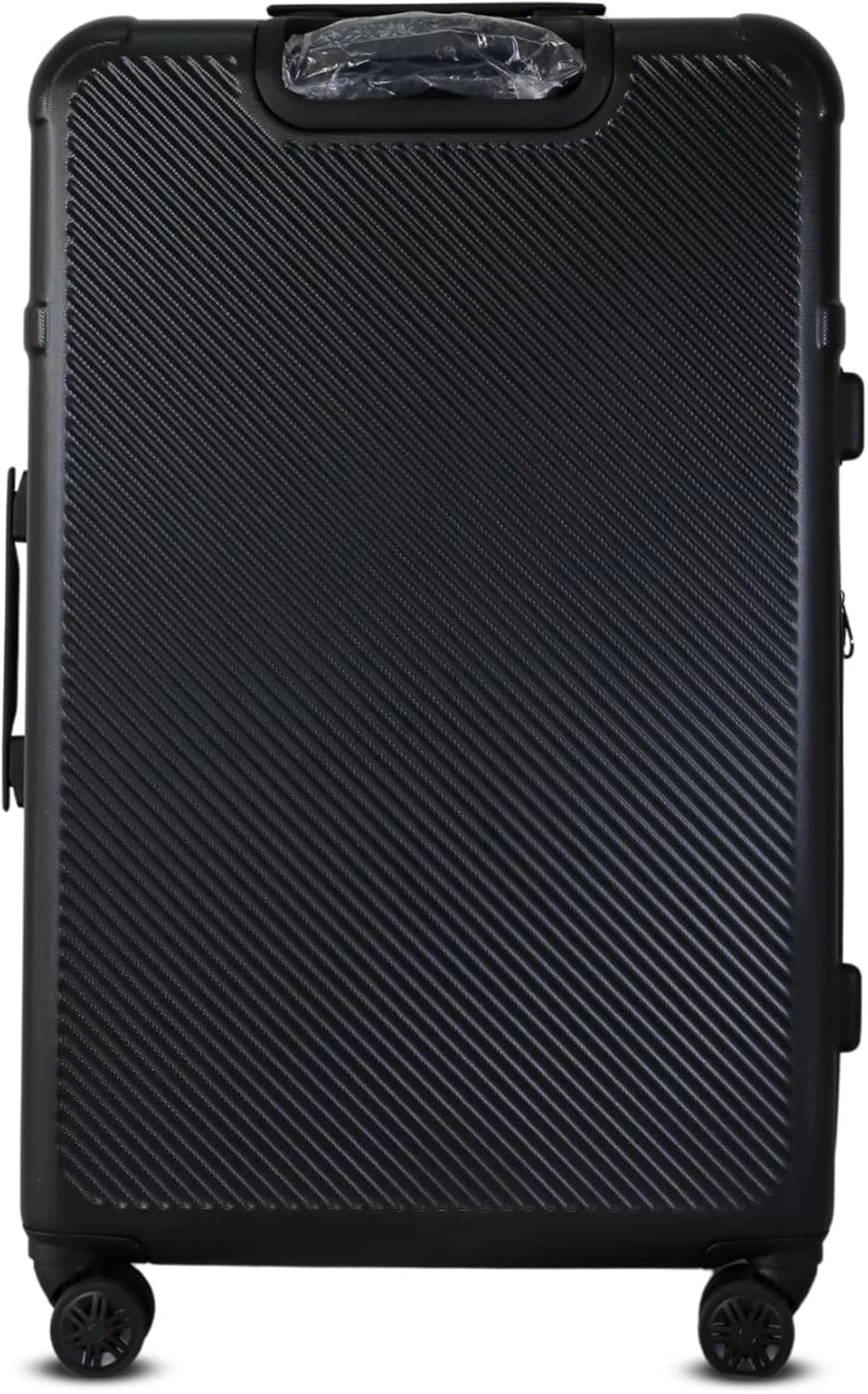 چمدان چرخ‌دار سخت 28 اینچی مشکی – چمدان بادوام ABS+PC، چمدان مسافرتی سبک با چرخ‌های اسپینر بی‌صدا