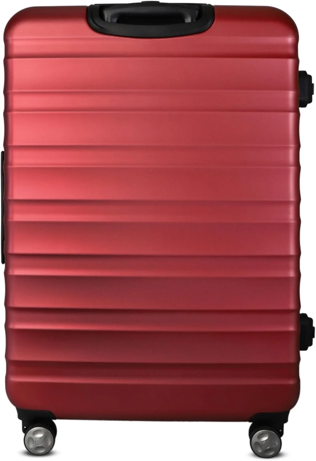 ترولی هوشمند درجه یک 24 اینچی قرمز – چمدان وزن‌دار هوشمند با چرخ‌های دوبل، چمدان مسافرتی بادوام و سبک