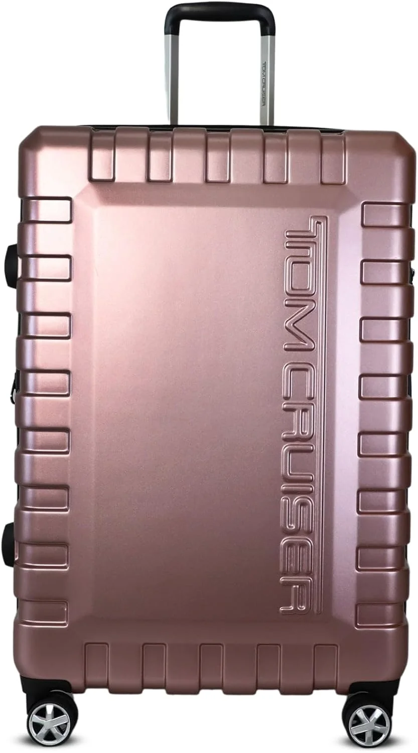 چمدان چرخ‌دار سخت ۲۰ اینچی Navigator صورتی – چمدان بادوام ABS+PC، چمدان مسافرتی سبک با چرخ‌های اسپینر بی‌صدا