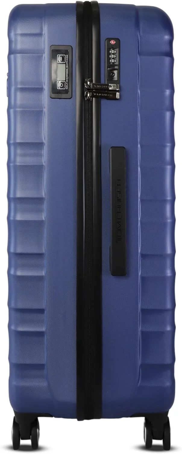 ترولی هوشمند پریمیر سایز 28 اینچ آبی – چمدان وزن‌دار هوشمند با چرخ‌های دوبل، چمدان مسافرتی بادوام و سبک
