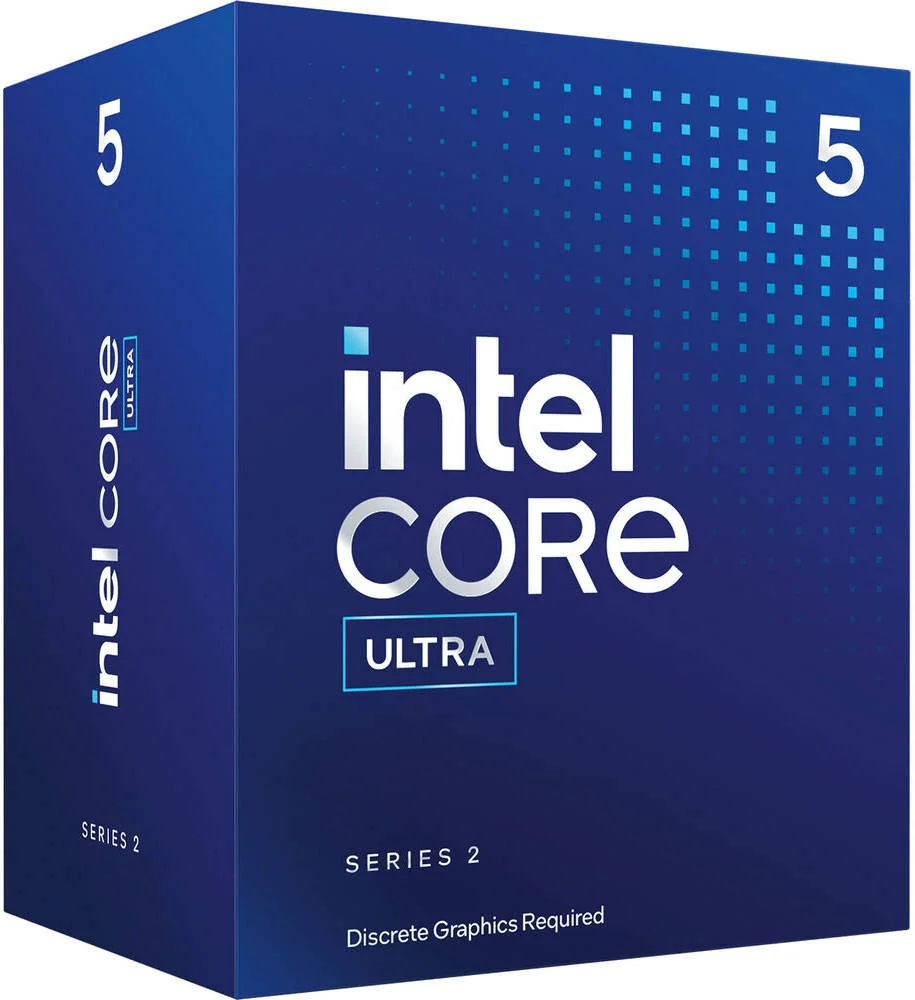 پردازنده اینتل Core Ultra 5 225F LGA 1851، دارای 10 هسته و 10 رشته، حافظه کش 20 مگابایت، حداکثر فرکانس توربو 4.9 گیگاهرتز، حافظه DDR5 دو کاناله، حداکثر اندازه حافظه 256 گیگابایت | BX80768225F