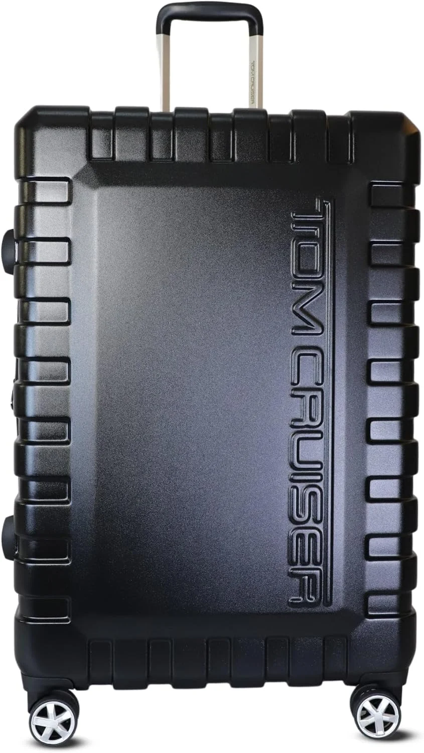 چمدان چرخدار سخت 20 اینچی Navigator مشکی - چمدان بادوام ABS+PC، چمدان مسافرتی سبک وزن با چرخ های اسپینر بی صدا
