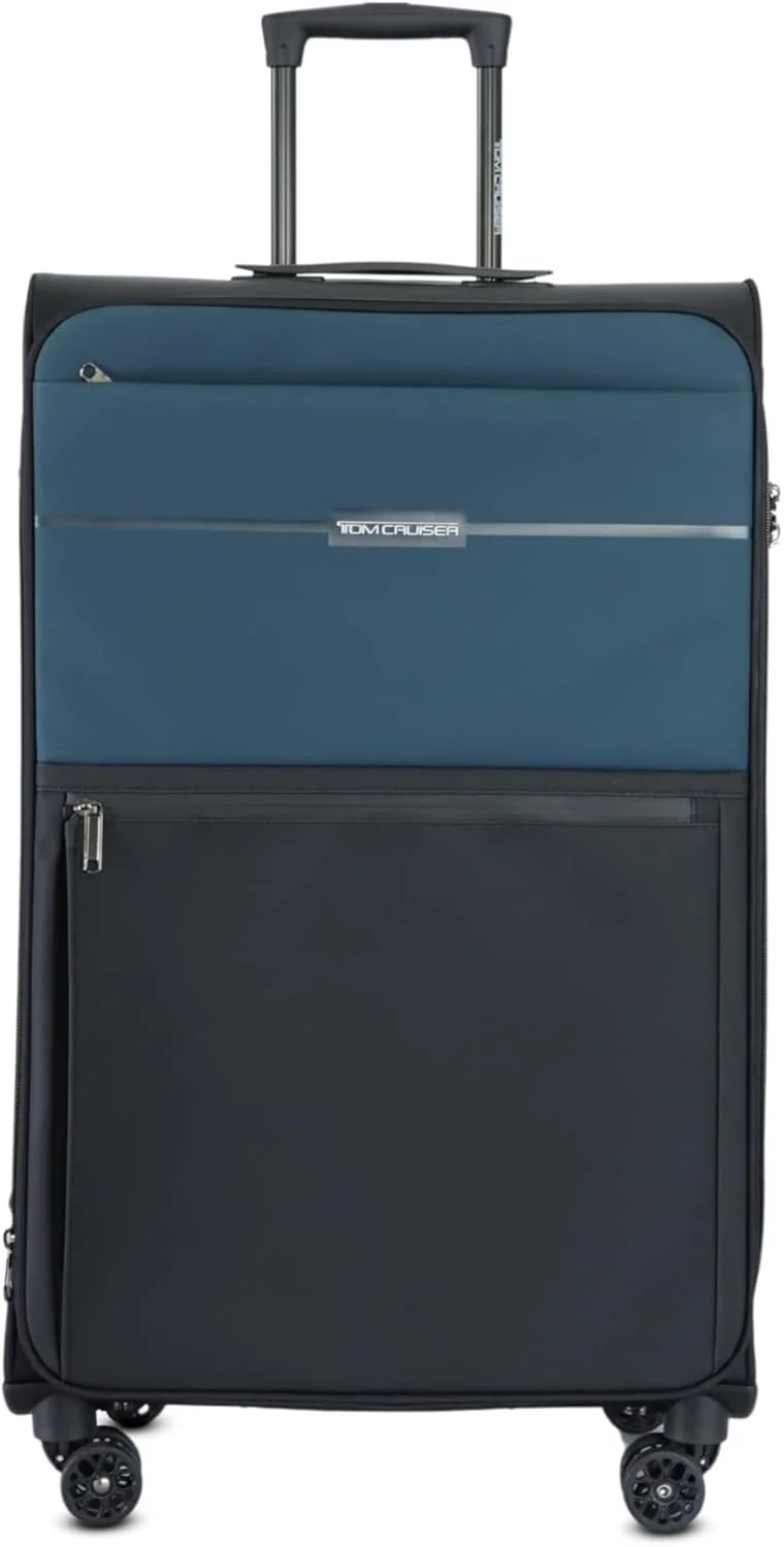 چمدان چرخدار نرم 24 اینچی سبز رنگ – کیف مسافرتی چرمی PU با کیفیت 600D با چرخ های اسپینر بی صدا، سبک و بادوام