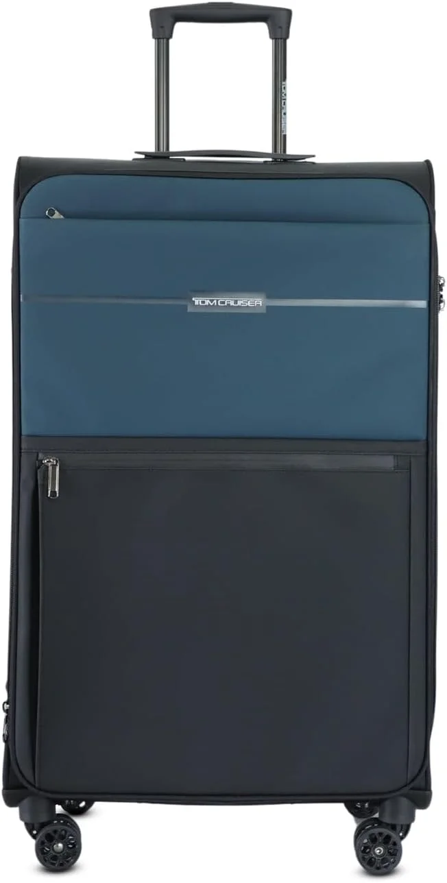 چمدان چرخدار نرم ۲۰ اینچی سبز رنگ – کیف مسافرتی چرمی PU با کیفیت 600D با چرخ‌های اسپینر بی‌صدا، سبک و بادوام