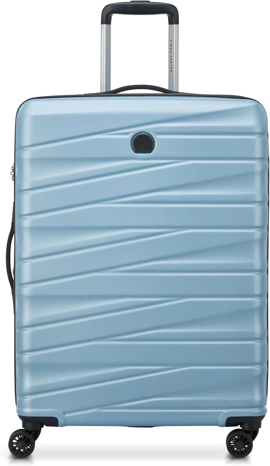 چمدان چرخدار قابل گسترش تیفانی 70 سانتی متری با 4 چرخ دوبل - آبی