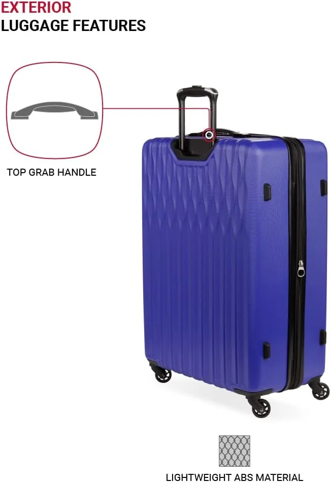 چمدان سخت بدنه چرخشی و قابل افزایش حجم SwissGear 8018