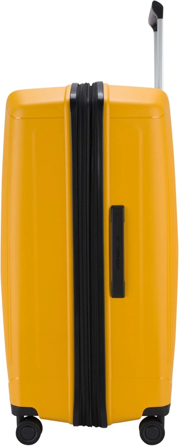 چمدان نشکن سونادا، مناسب برای آقایان و بانوان، دارای زیپ دوبل، قابلیت افزایش حجم، قفل بین المللی و 4 چرخ دوبل بی صدا (نارنجی طلایی) چمدان نشکن سونادا، مناسب برای آقایان و بانوان، دارای زیپ دوبل، قابلیت افزایش حجم، قفل بین المللی و 4 چرخ دوبل بی صدا (نارنجی طلایی)