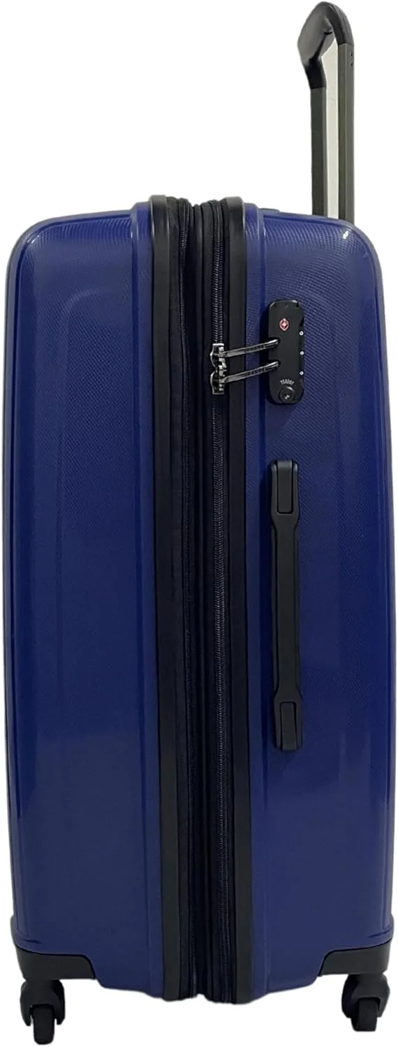 چمدان نشکن Sonada با زیپ دوبل و قفل مورد تایید TSA (چمدان سایز بزرگ 28 اینچ، خاکستری آبی)