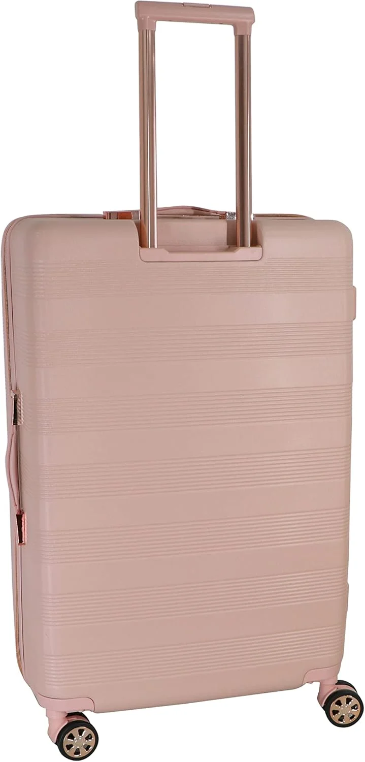 چمدان مسافرتی سبک وزن ABS سناتور یونیسکس با 4 چرخ دوبل 360 درجه بی صدا و قفل داخلی TSA مدل A5125 (سایز کابین 20 اینچ، صورتی شیری)