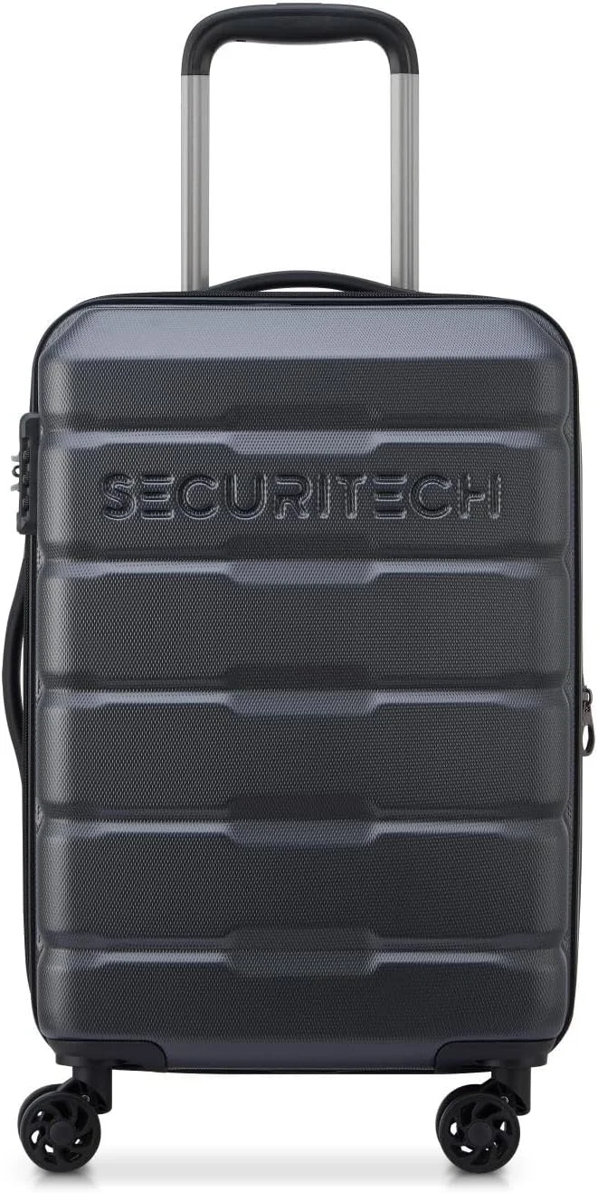 چمدان چرخ‌دار دلسی مدل Citadel Expendable با چرخ دوبل 54 سانتی‌متری رنگ ذغالی