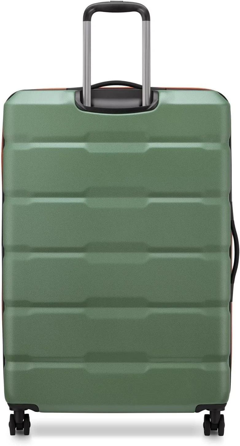 چمدان چرخ‌دار دلسه پاریس مدل Citadel با قابلیت افزایش حجم، چهار چرخ دوبل، سایز 82 سانتی‌متر - سبز