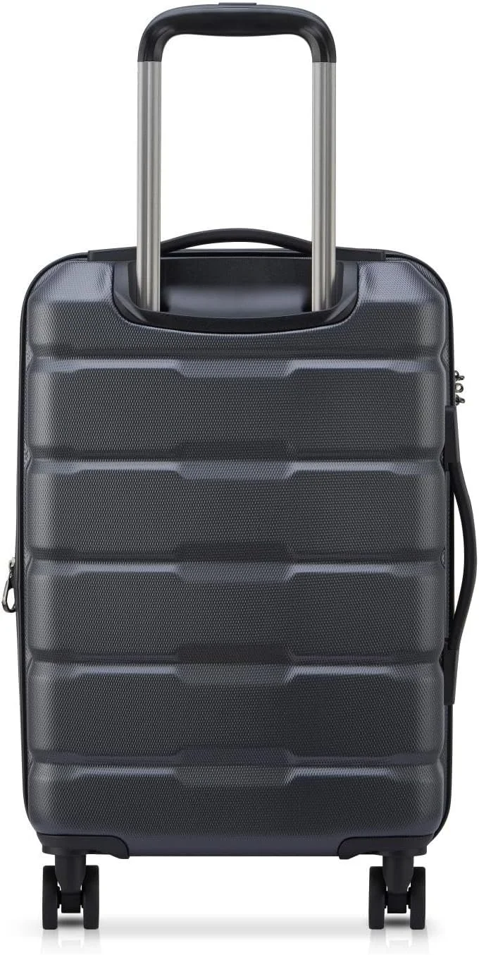 چمدان چرخ‌دار دلسی مدل Citadel Expendable با چرخ دوبل 54 سانتی‌متری رنگ ذغالی