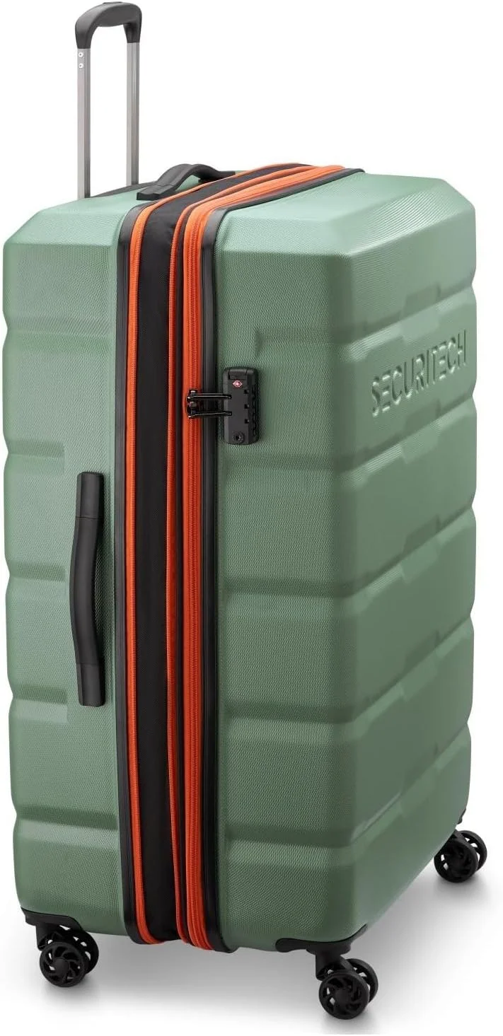 چمدان چرخ‌دار دلسه پاریس مدل Citadel با قابلیت افزایش حجم، چهار چرخ دوبل، سایز 82 سانتی‌متر - سبز