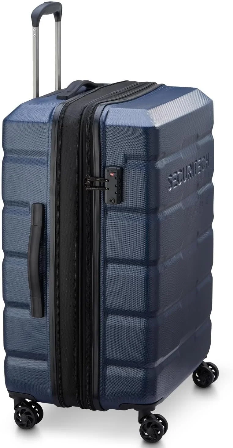 چمدان چرخ‌دار دلسی مدل Citadel با قابلیت افزایش حجم، سایز 70 سانتی‌متر، سرمه‌ای