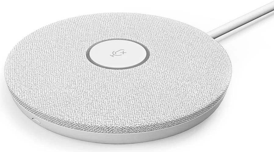 میکروفون رومیزی لاجیتک رالی، طراحی زیبا، کابل کشی ساده، 4 کندانسور چند جهته، محدوده دریافت صدا 4.5 متری، برای رالی، رالی بار و رالی بار مینی، سفید | 952-000038