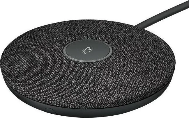 میکروفون رومیزی لاجیتک رالی، طراحی زیبا، کابل کشی ساده، 4 کندانسور همه جهته، محدوده دریافت صدا 4.5 متری، برای رالی، رالی بار و رالی بار مینی، گرافیت | 989-000430