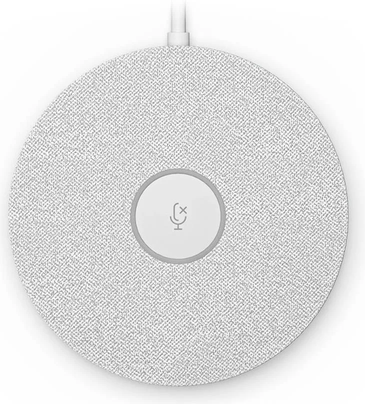 میکروفون رومیزی لاجیتک رالی، طراحی زیبا، کابل کشی ساده، 4 کندانسور چند جهته، محدوده دریافت صدا 4.5 متری، برای رالی، رالی بار و رالی بار مینی، سفید | 952-000038